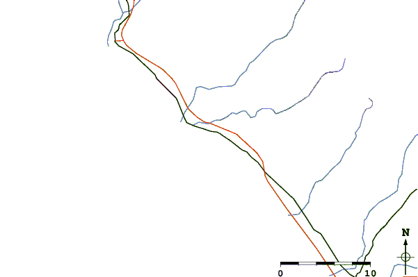 Carreteras y ríos cerca de San Onofre