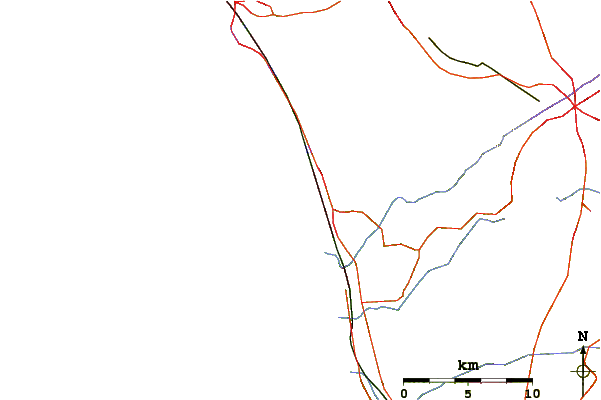 Carreteras y ríos cerca de Sandbox