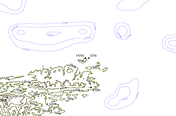 Costa alrededor de Sans Sousi