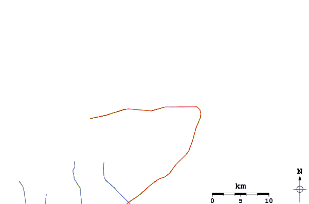 Carreteras y ríos cerca de Sans Sousi
