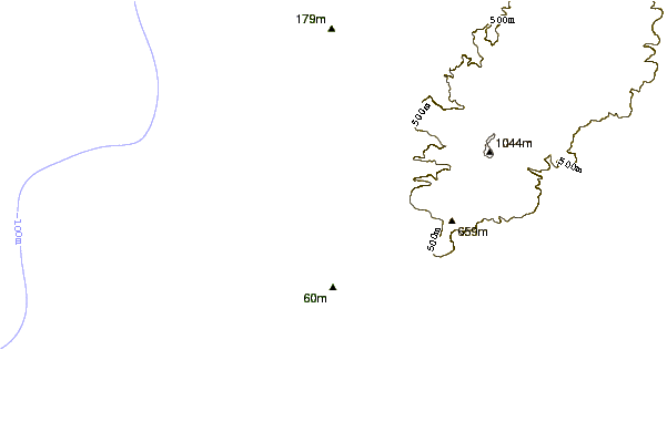 Costa alrededor de Santa Caterina