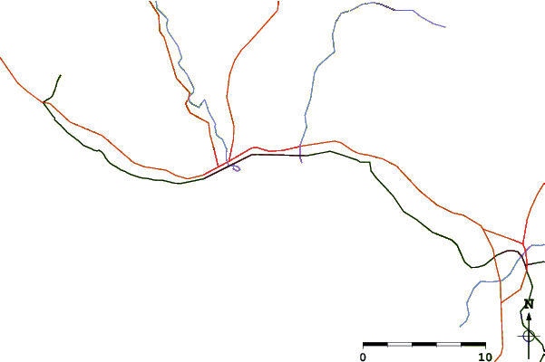 Carreteras y ríos cerca de Santa Cruz - 26th
