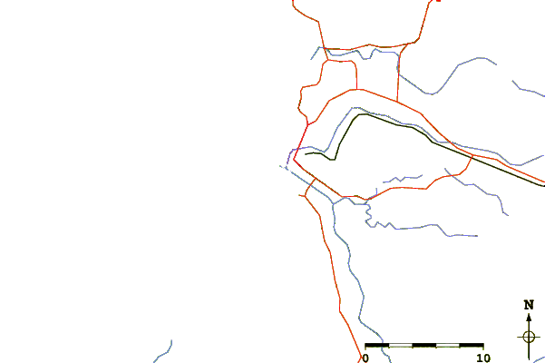 Carreteras y ríos cerca de Santo Domingo