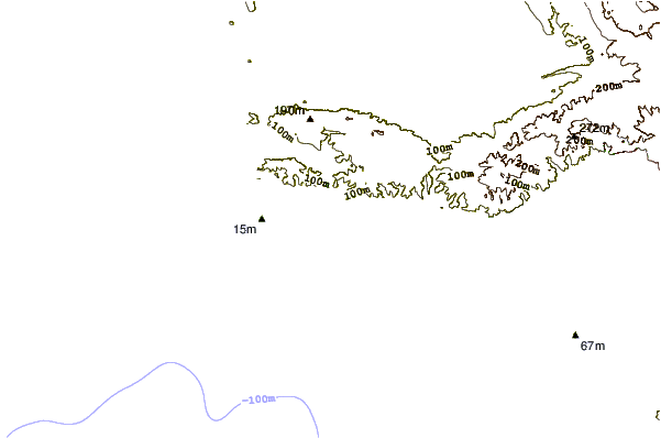Costa alrededor de Sausset les Pins