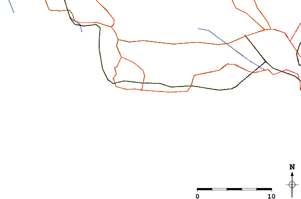 Carreteras y ríos cerca de Sausset les Pins