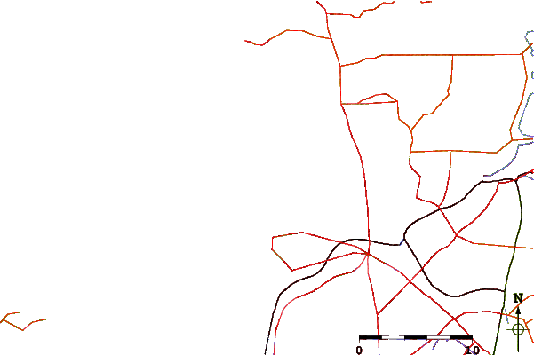 Carreteras y ríos cerca de Scarborough Beach