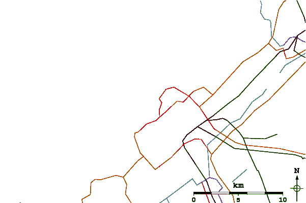 Carreteras y ríos cerca de Scheveningen Pier