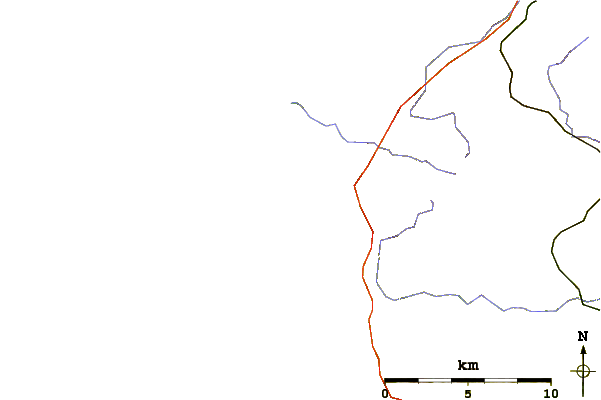 Carreteras y ríos cerca de Sciotot