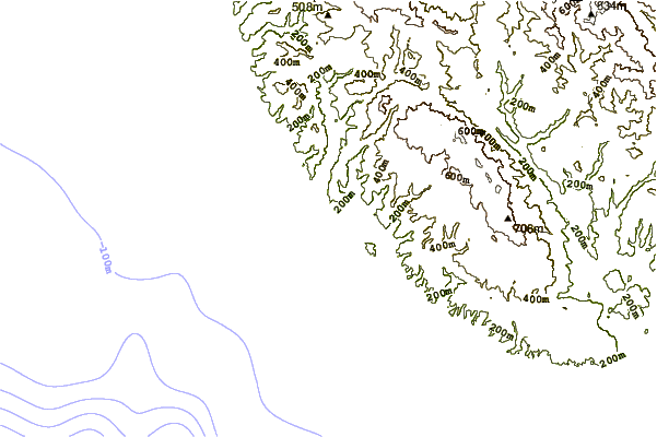 Costa alrededor de Scott Creek-Reef