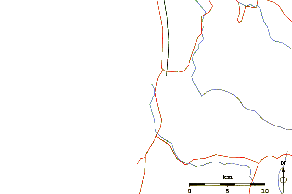 Carreteras y ríos cerca de Seaside Cove