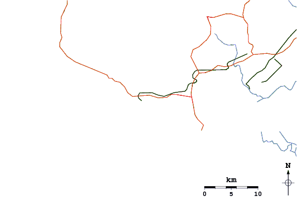 Carreteras y ríos cerca de Seme Beach Limbe