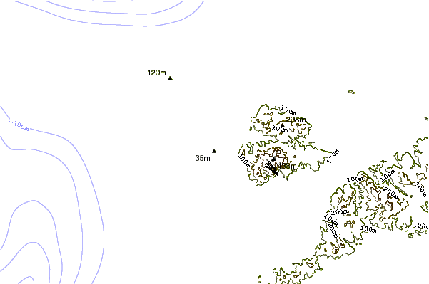 Costa alrededor de Sesako Island