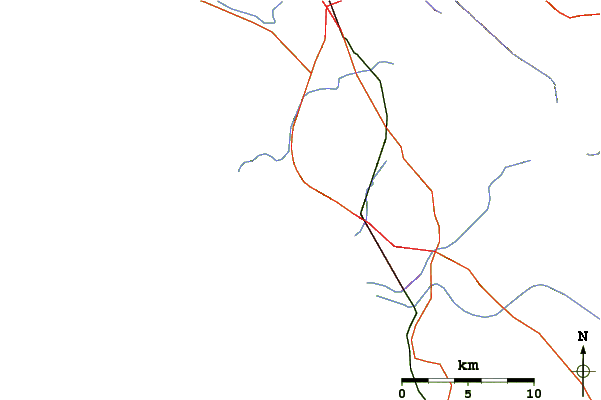 Carreteras y ríos cerca de Sewers