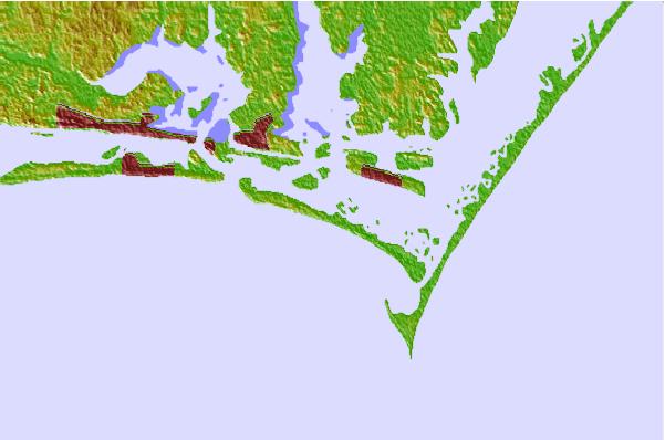 Surf spots cercanos a Shackleford Banks