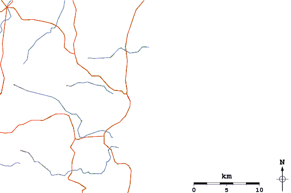 Carreteras y ríos cerca de Short Point
