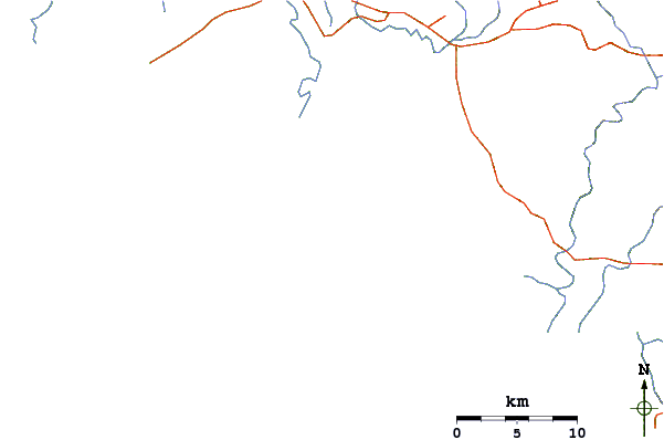 Carreteras y ríos cerca de Silva Island-Nestles