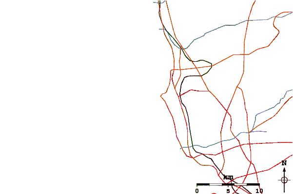 Carreteras y ríos cerca de Simmons Reef