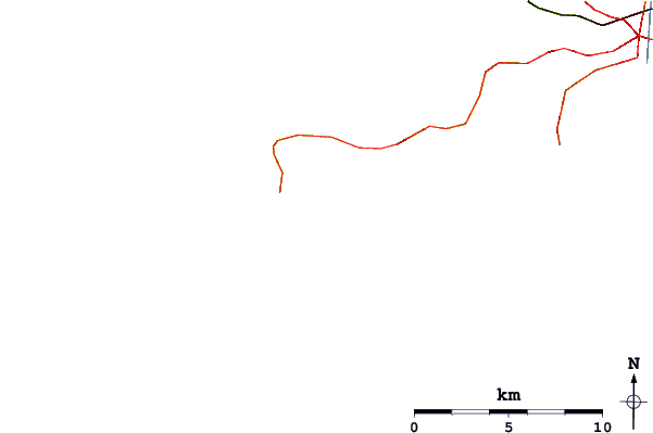 Carreteras y ríos cerca de Slade Bay/Boot Reef
