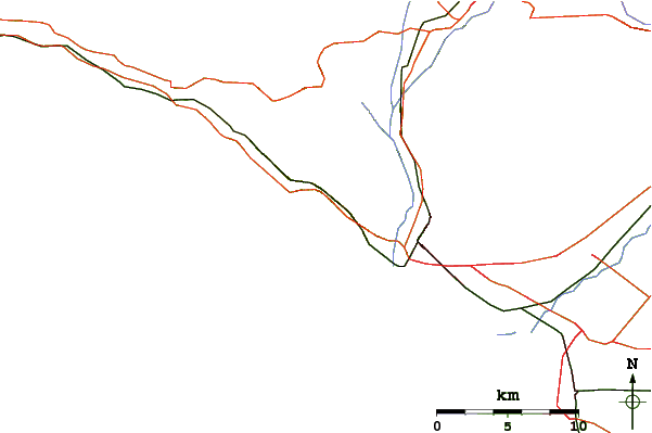 Carreteras y ríos cerca de Solimar Reef