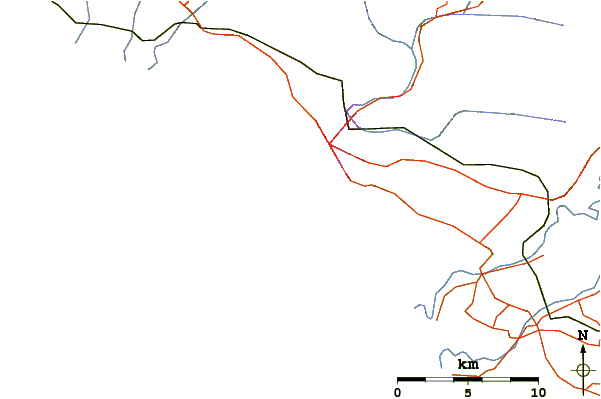 Carreteras y ríos cerca de South Beach (Wanganui)