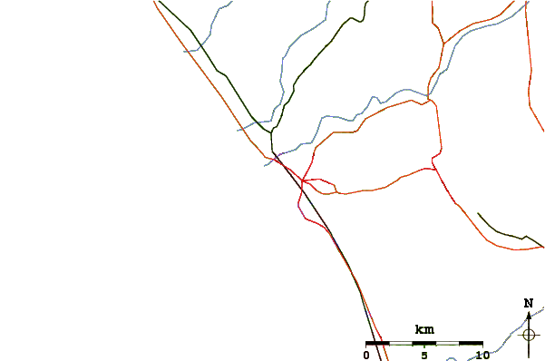 Carreteras y ríos cerca de South Carlsbad State Beach