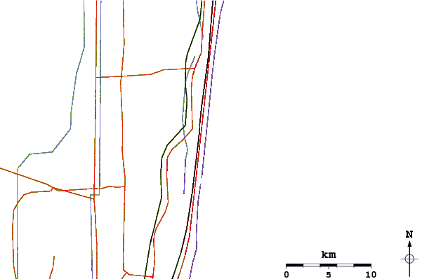 Carreteras y ríos cerca de Spanish River