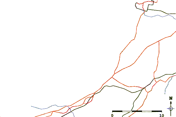 Carreteras y ríos cerca de St Agnes
