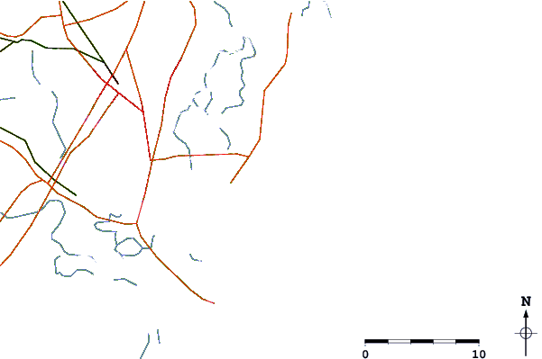 Carreteras y ríos cerca de St Simons Island