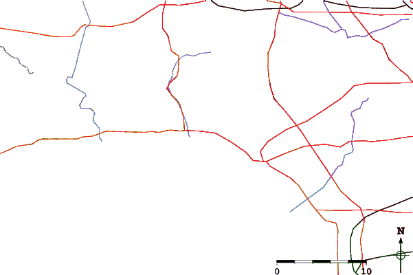 Carreteras y ríos cerca de Sunset Boulevard