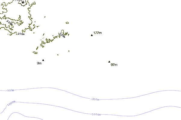 Costa alrededor de Tanjung A'an