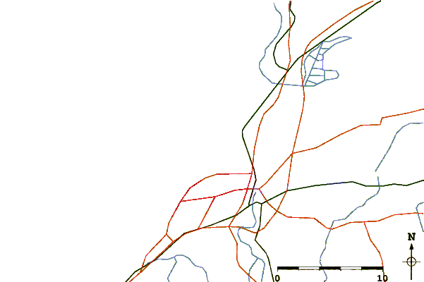 Carreteras y ríos cerca de Tarnos - La Digue