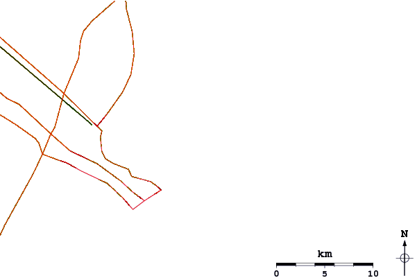 Carreteras y ríos cerca de The Castle