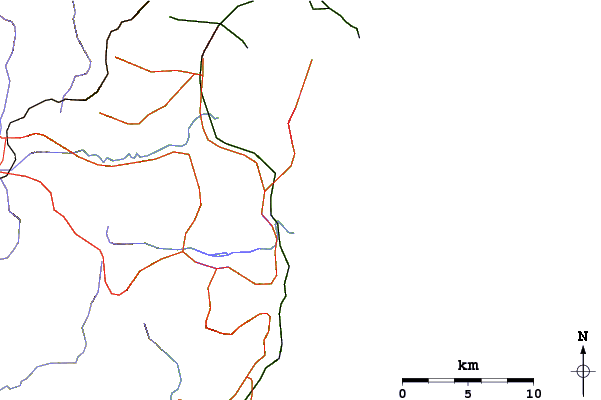 Carreteras y ríos cerca de The Farm