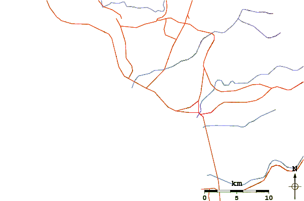 Carreteras y ríos cerca de 3Ms