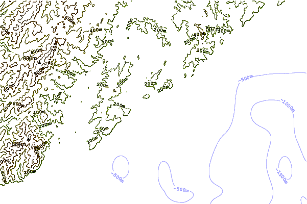 Costa alrededor de Tora-Bombora