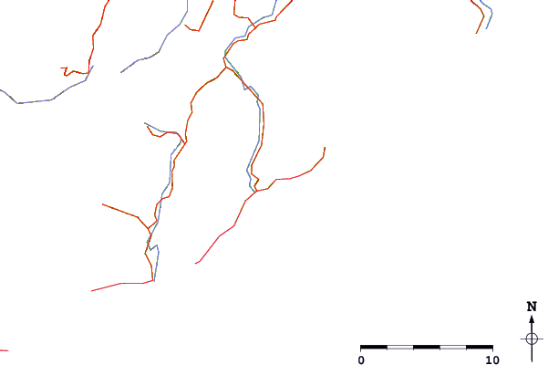 Carreteras y ríos cerca de Tora-Stix