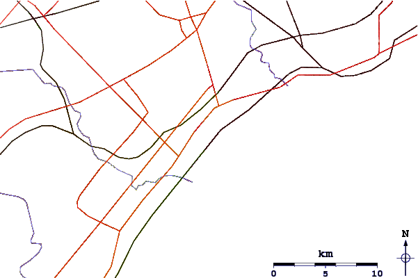 Carreteras y ríos cerca de Toronto Breaks