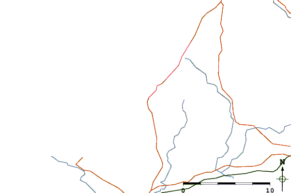 Carreteras y ríos cerca de Trefor