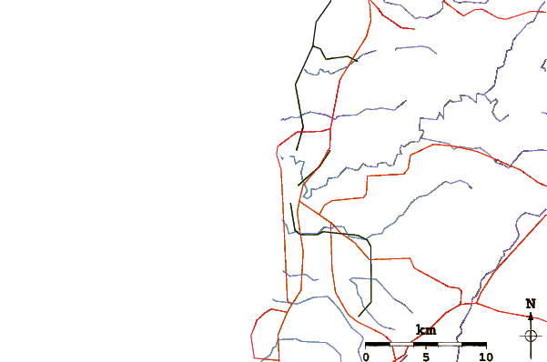 Carreteras y ríos cerca de Triggs Beach Adelaide