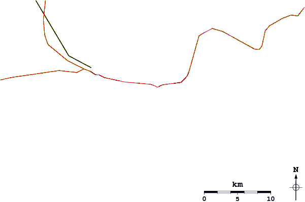 Carreteras y ríos cerca de Triple S Pier