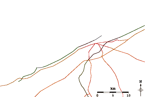 Carreteras y ríos cerca de 23 Beach
