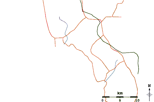 Carreteras y ríos cerca de Ulumitsu or Agios Dimitrios (Athens)