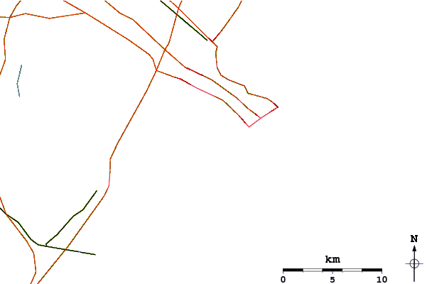Carreteras y ríos cerca de Ventnor Pier
