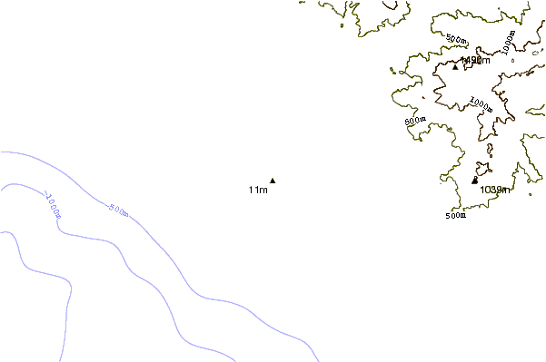 Costa alrededor de Villa Bonita