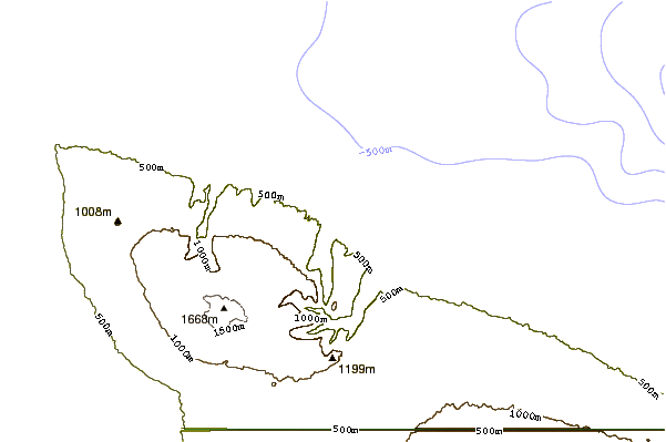 Costa alrededor de Waimanu Bay