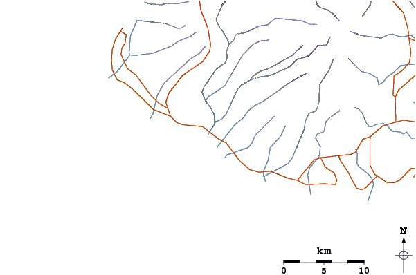 Carreteras y ríos cerca de Waimea Rivermouth