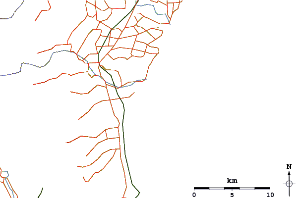 Carreteras y ríos cerca de Wainakarua River Mouth