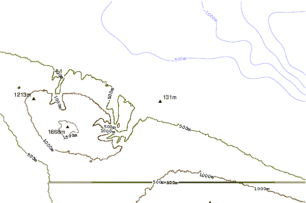 Costa alrededor de Waipio Bay