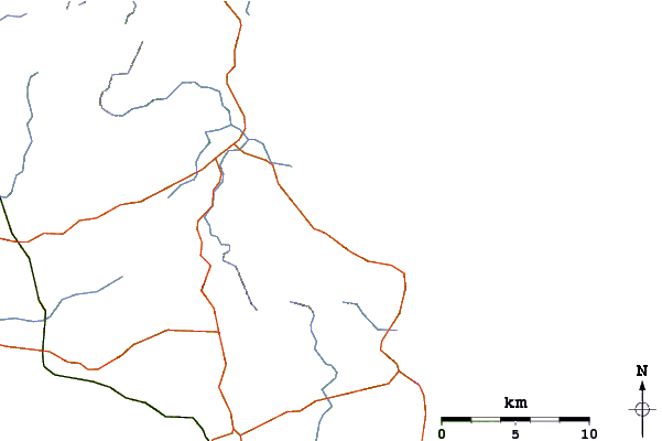 Carreteras y ríos cerca de Waipu Cove