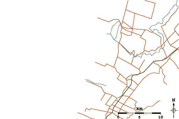 Carreteras y ríos cerca de Waitarere
